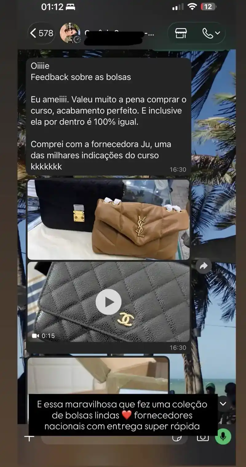 Depoimento da aluna Marina